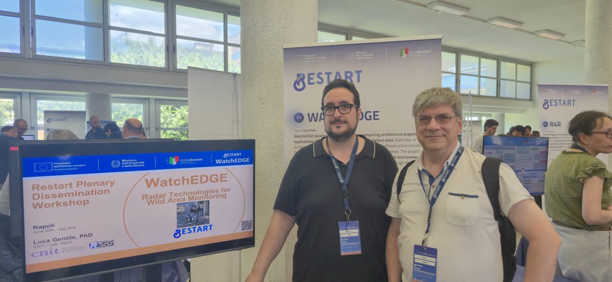 Lab_RaSS's tweet image. RESTART - Hands-On with the Future of Telecommunications Plenary Dissemination Workshop, is taking place these days, in Naples. 

Among the highlights, we contributed with #WatchEDGE, a project of the @Fond_RESTART  program - exploring edge computing for AI across distant sites.