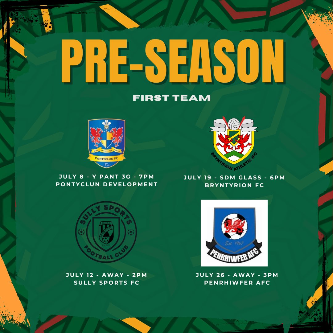First Team July friendlies