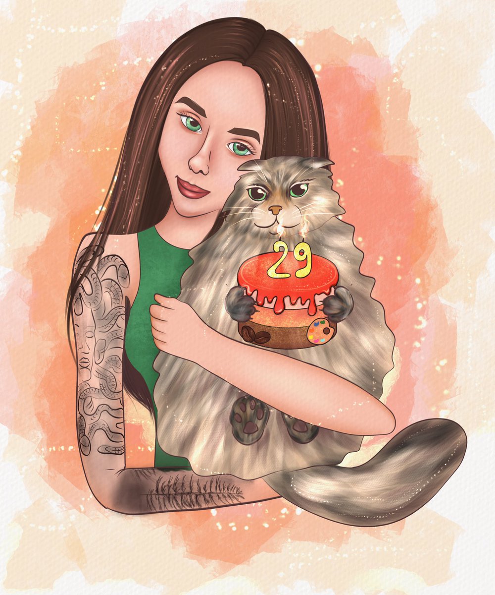 My birthday today! 🥳 It is a great reason to think about life itself, about the parents who gave it, to thank fate and yourself for what you have and not regret lost opportunities🩷

My HB-art on the <a href="/objktcom/">objkt</a> 

✨OE ✨2,9 XTZ✨

objkt.com/tokens/open_ob…