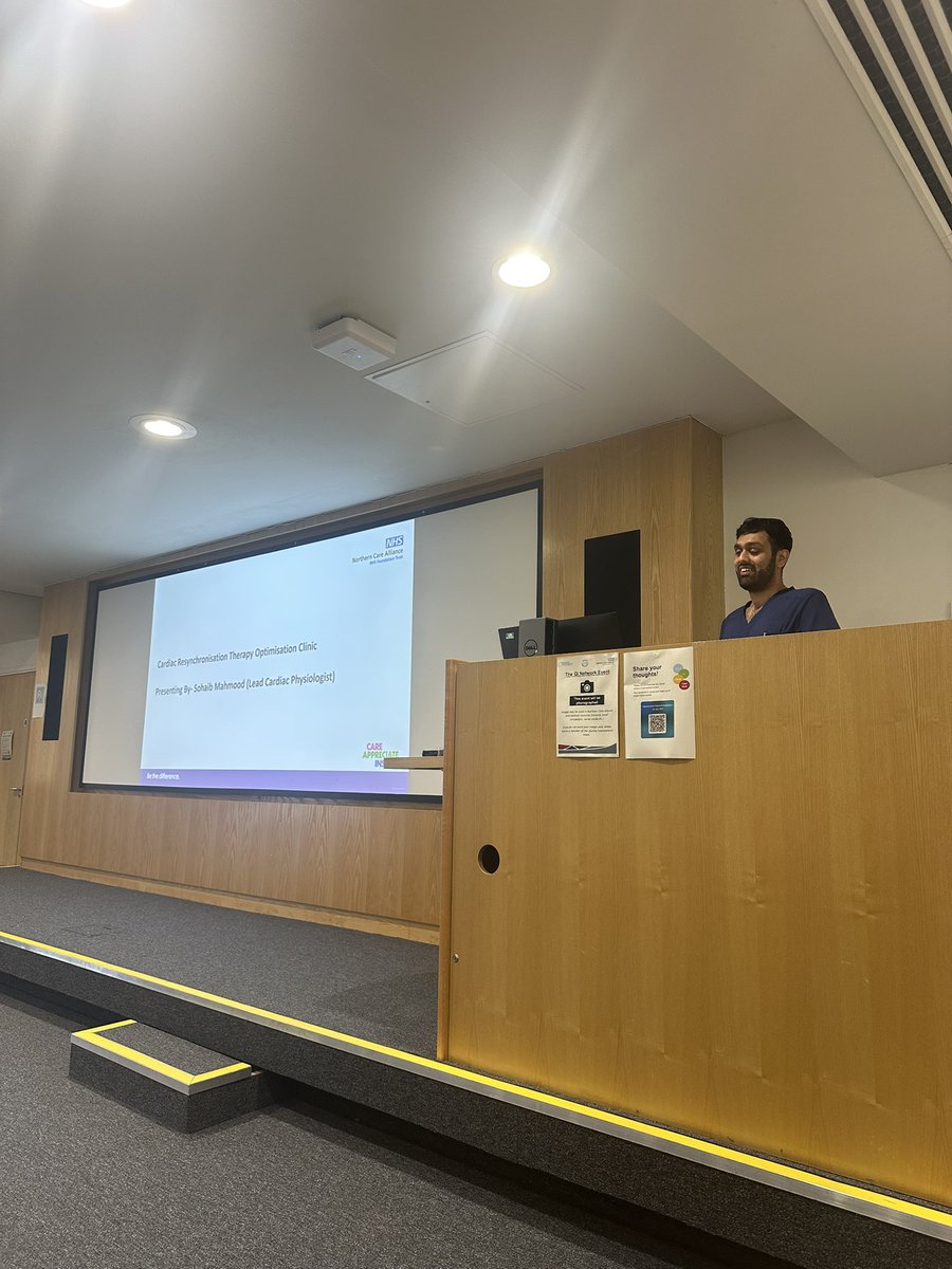 QualityNCA's tweet image. Next to present we have Sohaib Mahmood, Sohiaib shares his project around the introduction of a Cardiac Resynchronisation Therapy optimisation clinic