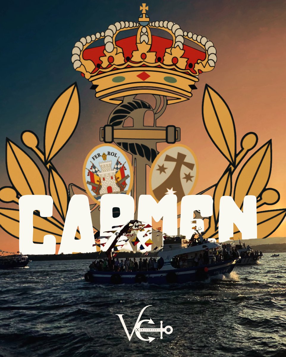 AMVCARMENFERROL's tweet photo. 🌊⚓ Julio, mes del mar y de la fe ⚓🌊
💙 Este 2025 es aún más especial para nosotros, ya que celebramos el 10° aniversario de la Agrupación Musical Ntra. Sra. del Carmen de Ferrol
Diez años navegando juntos entre notas, emoción y tradición
#marinerosdelafe #decimo⚓️aniversario https://t.co/1LTxCyy3jb
