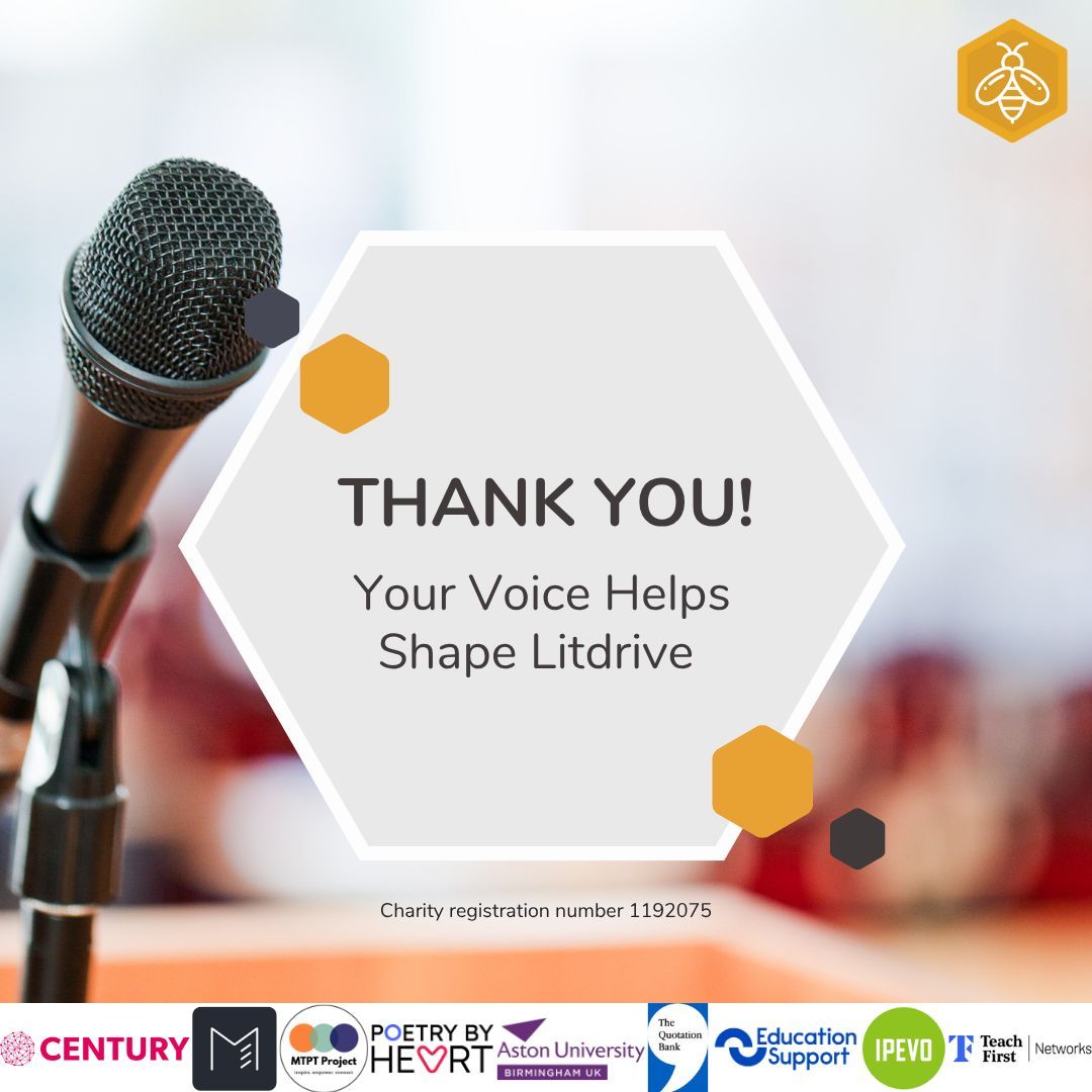 🐝 Member survey 🐝

A huge thanks to everyone who completed our survey! 🙏 Your feedback helps us grow and strengthen Litdrive. 💬💡

🎉 Three lucky winners will be emailed today – check your inbox! 📩

#Litdrive