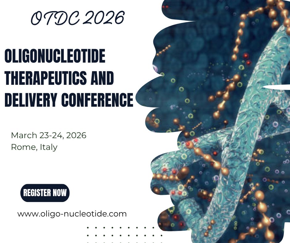 OTDC 2026
OLIGONUCLEOTIDE THERAPEUTICS AND DELIVERY CONFERENCE

March 23-24, 2026 | Rome, Italy

Website: oligo-nucleotide.com