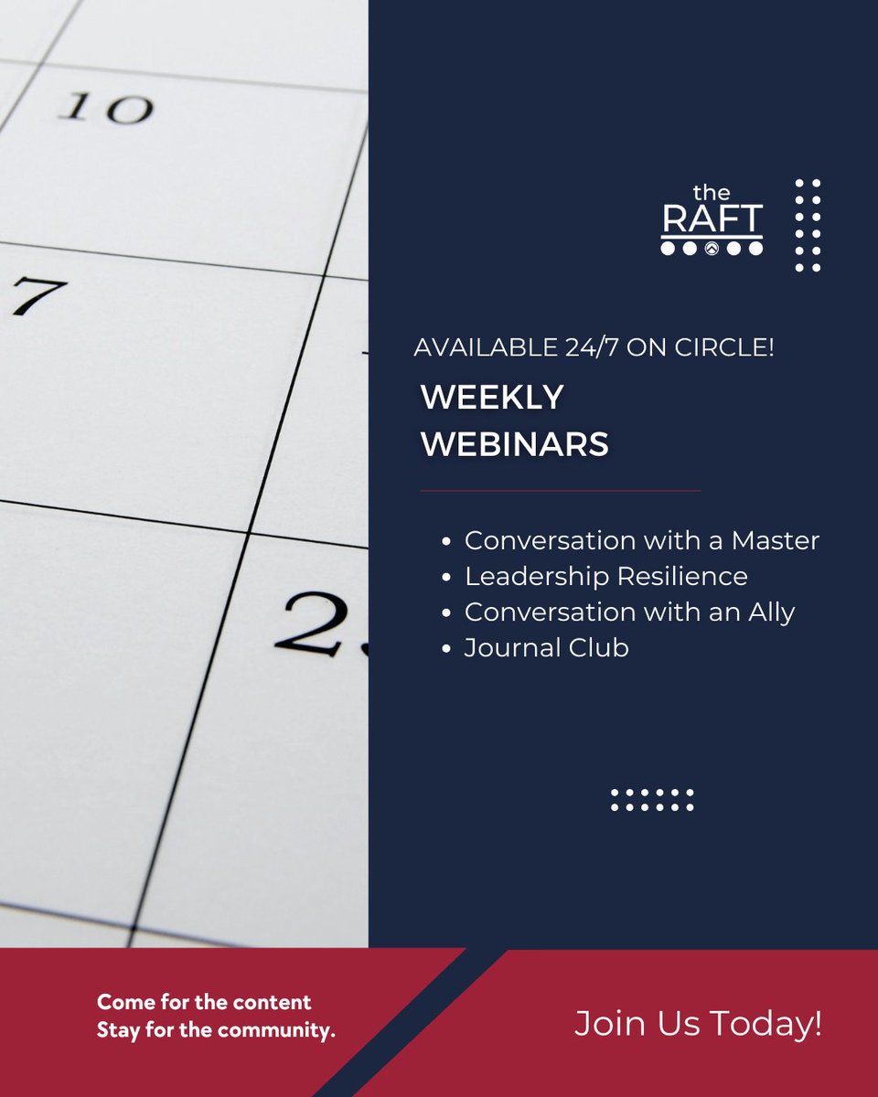 Even though The Raft is paused for the summer, it doesn't mean the learning stops. 👩‍🎓
Recorded webinars are available 24/7 on Circle for members of The Raft. And #DYK that each session qualifies for Continuing Professional Development credits?  🔗cstu.io/15270b