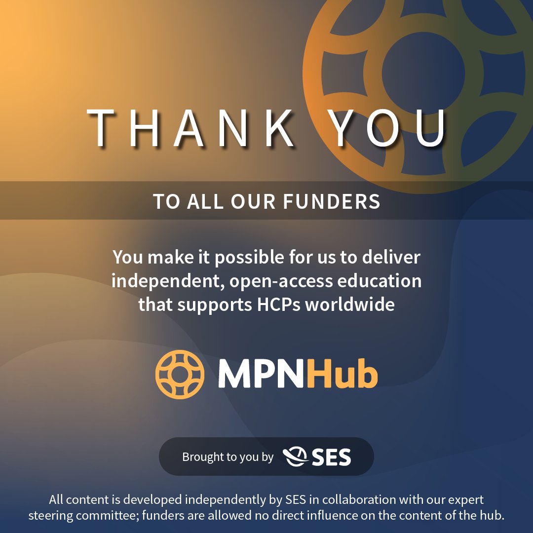 MPN_Hub's tweet image. Thank you to our funders, who make it possible for us to deliver the #MPN Hub.
• AOP Health
• Bristol Myers Squibb
• GSK
• Incyte
#MPNsm