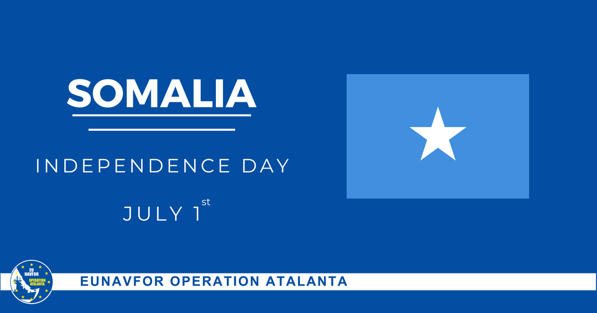 EUNAVFOR's tweet image. 🇪🇺 #OperationATALANTA wants to congratulate the people of Somalia 🇸🇴 on the 65th anniversary of their Independence Day.
@EU_in_Somalia
#MoreThanShips