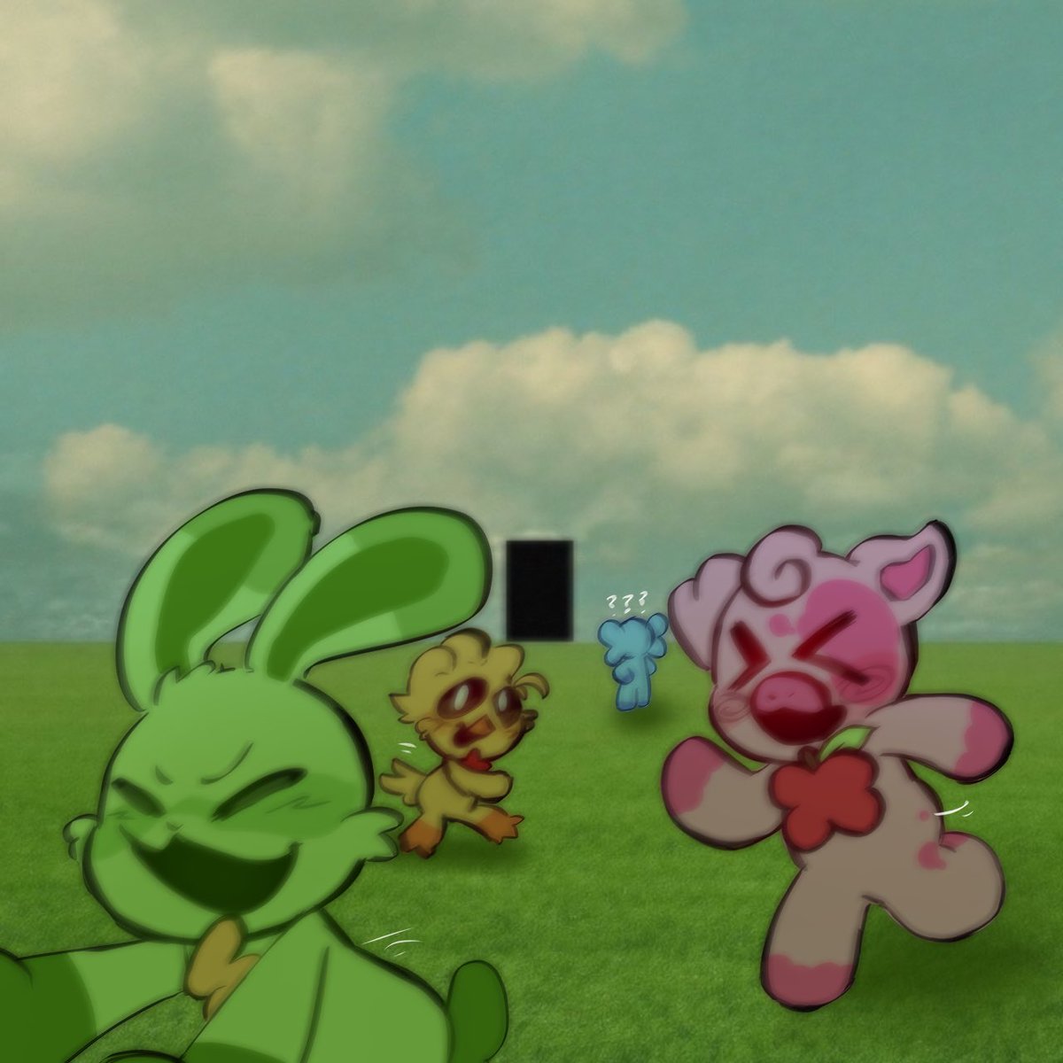 Backroom critters 

#SmilingsCritters #catnap #BobbyBearHug #Hoppyhopscoth #pickyPiggy #kickinChicken #bubbabubbaphant