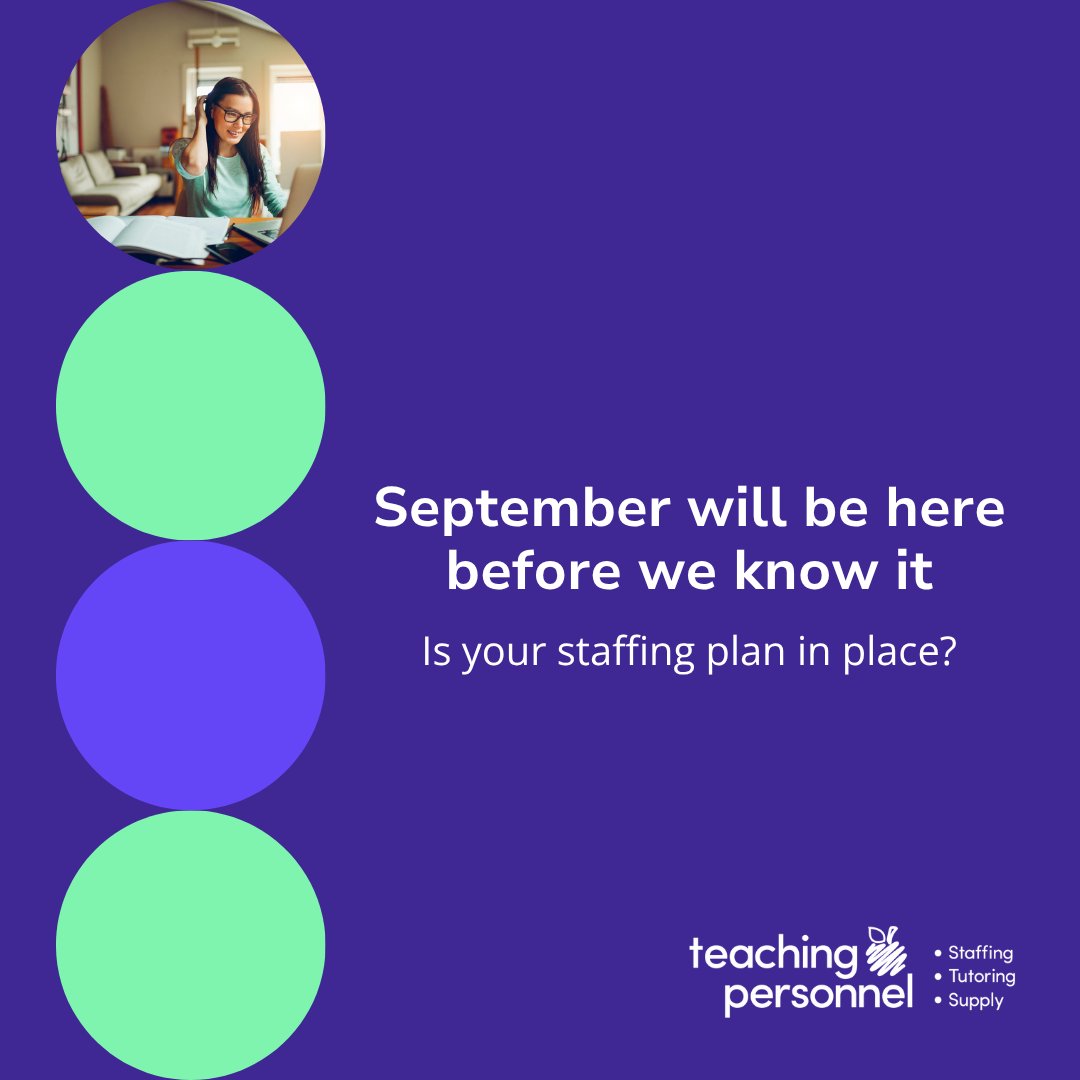 Is your school staffed for September?
Now’s the time to get supply and permanent roles sorted before the summer break.

Let’s plan ahead so you’re ready to hit the ground running 👉 eu1.hubs.ly/H0lprL_0