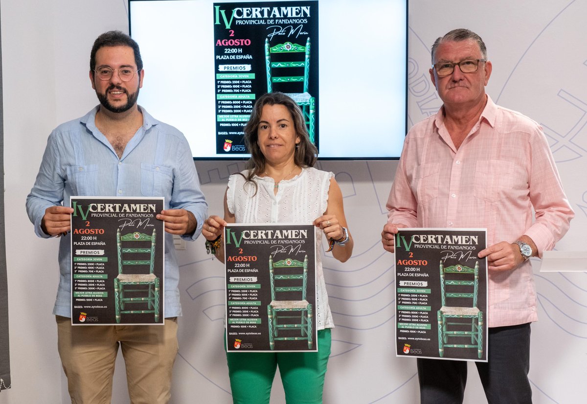 DipuHU's tweet photo. 🪑🗣️#Beas acogerá el IV #CertamenProvincial de #Fandangos ‘Paco Marín’ el próximo #2agosto
➕ℹ️ https://t.co/e94r9MKRK3 https://t.co/O40dLNmOBg