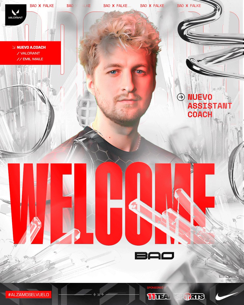 Contaremos con un ASSISTANT COACH para este TERCER SPLIT de la #RisingMediaMarkt. 

Bienvenido a casa, <a href="/baovlr/">bao</a> 🧠🦅