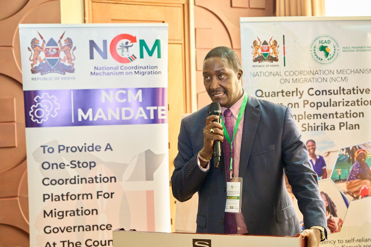J.N. Burugu (@burugu_j) on Twitter photo Delivering key remarks during the NCM Quarterly Consultations Forum; building capacity on SHIRIKA PLAN, participation by MDAs, Coordination in Planning, Resource Mobilization & identifying Sector Priorities <a href="/DRSKenya/">Department of Refugee Services</a> <a href="/IGADsecretariat/">IGAD Secretariat</a> <a href="/IOMKenya/">IOM Kenya</a> <a href="/immigrationKE/">immigrationKE</a> <a href="/HakiKNCHR/">KNCHR</a> <a href="/Uspat6666/">Unity & Sending Peace to All Tribes.</a> Delivering key remarks during the NCM Quarterly Consultations Forum; building capacity on SHIRIKA PLAN, participation by MDAs, Coordination in Planning, Resource Mobilization & identifying Sector Priorities <a href="/DRSKenya/">Department of Refugee Services</a> <a href="/IGADsecretariat/">IGAD Secretariat</a> <a href="/IOMKenya/">IOM Kenya</a> <a href="/immigrationKE/">immigrationKE</a> <a href="/HakiKNCHR/">KNCHR</a> <a href="/Uspat6666/">Unity & Sending Peace to All Tribes.</a>