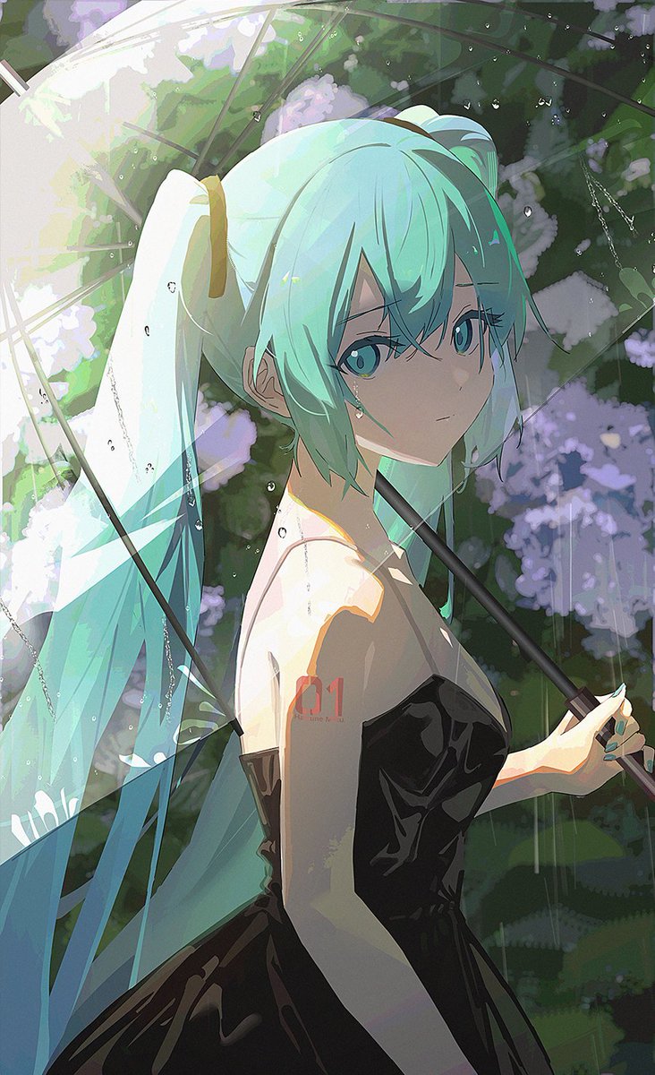 agas0924's tweet image. ☔️ #初音ミク
