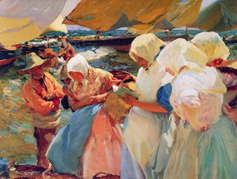 Joaquin Sorolla y Bastida  (1863 - 1923)

Fisherwomen on the Beach, 1903