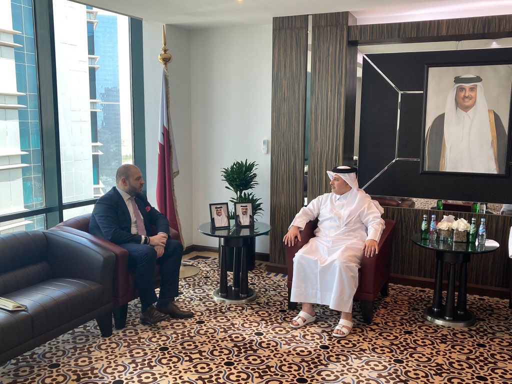 On 30 June, I had the honour of meeting H.E. Abdullah bin Abdulaziz Al Subaie, Minister of Environment and Climate Change of the State of Qatar 🇶🇦 <a href="/moecc_qatar/">وزارة البيئة والتغير المناخي</a> .

I reiterated the European Union’s 🇪🇺 unwavering solidarity with Qatar following Iran’s recent act of aggression. In