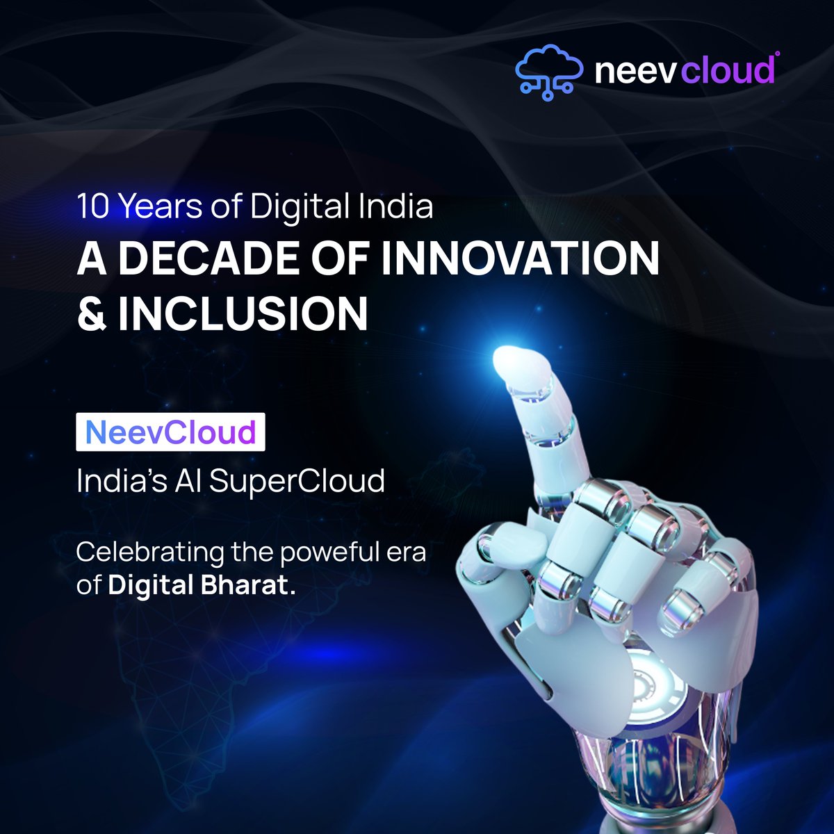 #DigitalIndia sparked a revolution.
 Now, it’s time for the AI evolution. 

At NeevCloud, we’re powering the shift with India’s AI SuperCloud - built for LLMs, GenAI, and a sovereign digital future.

The next leap starts here.

#AISuperCloud #IndiaAIMission