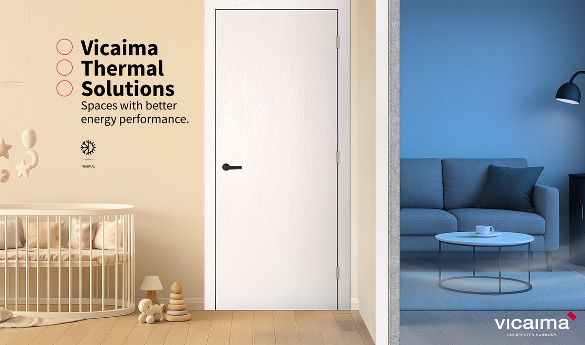 Thermal performance is a key factor in creating spaces that are truly comfortable and sustainable.

Vicaima Thermal doors are designed to provide optimal insulation, helping to maintain the ideal indoor temperature whether it's summer or winter: shorturl.at/cPvSo