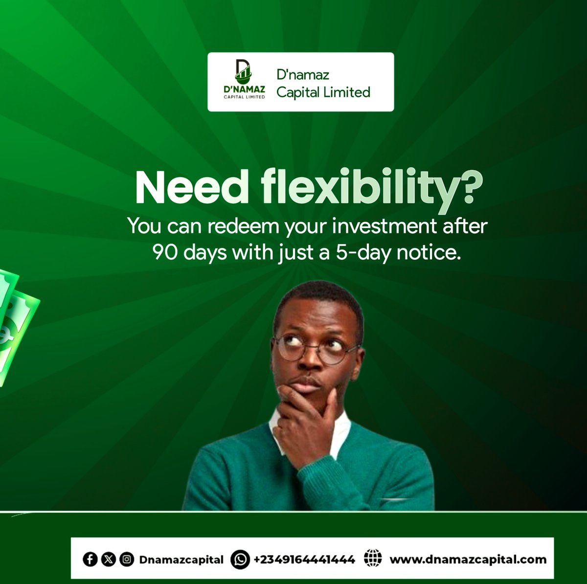 dnamazcapital's tweet photo. Enjoy Halal Flexibility with D’Namaz Fixed Income Fund!
✅ Shariah-compliant
✅ Redeem after 90 days with just 5-day notice
Stable returns, easy access the halal way.
#DnamazFund #HalalInvesting #SmartReturns #NoRiba https://t.co/9ntXWCJKwi
