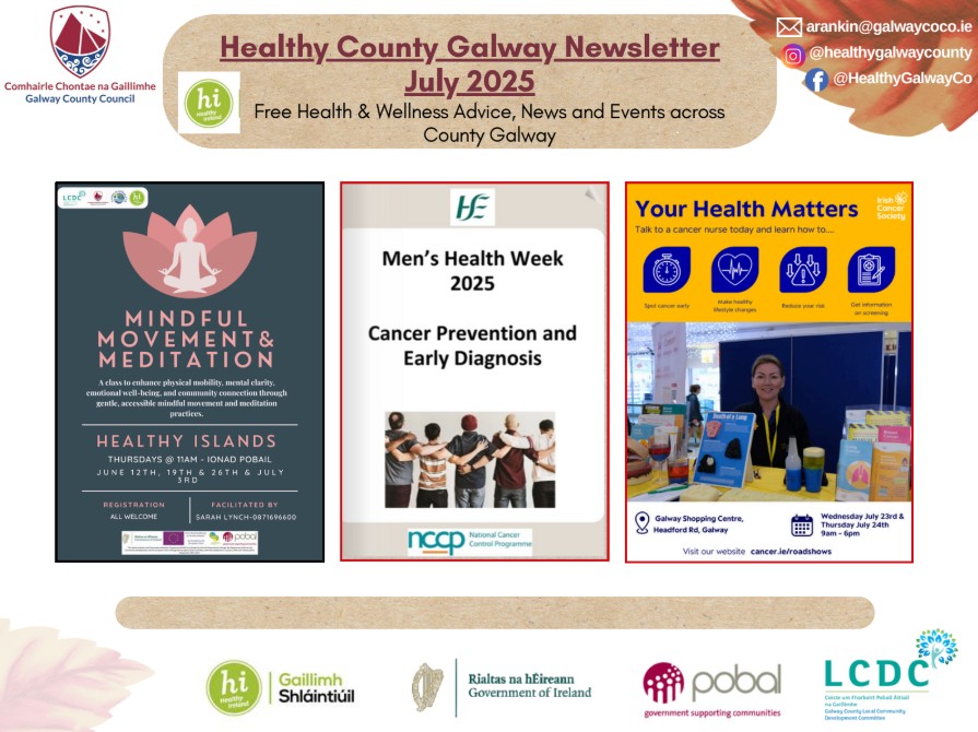 WestBeWell1's tweet image. The July 2025 edition of the Healthy Galway County newsletter has just been published.
Healthy Galway County supports creating a community where everyone can enjoy physical and mental wellbeing. Access the newsletter here:
westbewell.ie/2025/07/01/hea…