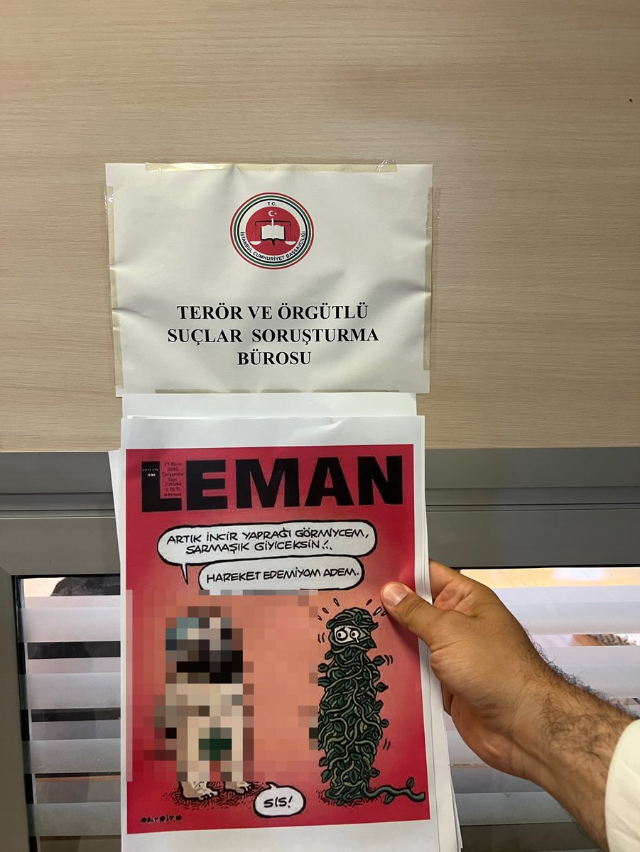 💢 Az Önce <a href="/MudafaaHareketi/">Müdafaa-i İslam Hareketi</a> olarak
487 imza ile Leman Dergisi Hakkında Terör Bürosundan Çok Kapsamlı Bir
Suç Duyurusunda Bulunduk.

<a href="/adalet_bakanlik/">T.C. Adalet Bakanlığı</a> 'nın TCK 216 'dan
Kamu Davası Açması Çok Yetersiz Dosyamızın Tam Manası ile Kabulünü
Talep Ediyoruz.

Lütfen PAYLAŞALIM ⚠️