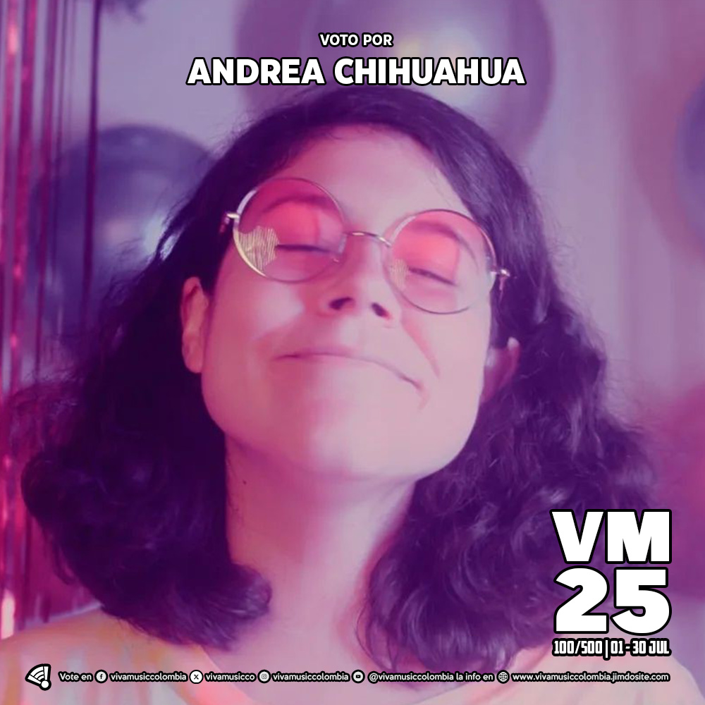 [LA GRAN VOTACIÓN] Voto por <a href="/andreachihuahua/">andrea</a> en #VivaMusic25 1 RT son 3 votos, cada Me gusta y Respuesta son 1 voto. También se puede votar en facebook.com/vivamusiccolom… instagram.com/vivamusiccolom… youtube.com/@vivamusiccolo… Cubrimiento, instrucciones y resultados  vivamusiccolombia.jimdosite.com