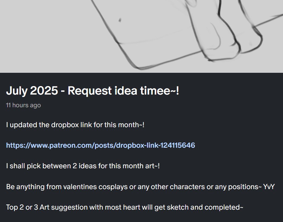 Request idea  on patreon  atm yvy''