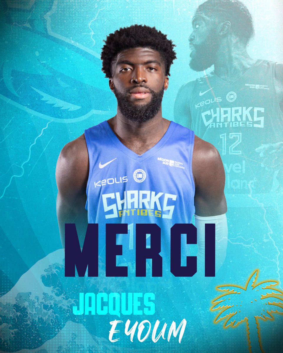 AntibesSharks's tweet image. 𝑴𝒆𝒓𝒄𝒊 𝑱𝒂𝒄𝒒𝒖𝒆𝒔
🏹 Après une saison au club, notre ailier Jacques Eyoum démarre un nouveau chapitre de sa carrière ⛹️♂️
🙌 Merci Jacques, tout le club des Sharks d’Antibes te souhaite le meilleur pour la suite 🏀
#GoSharks