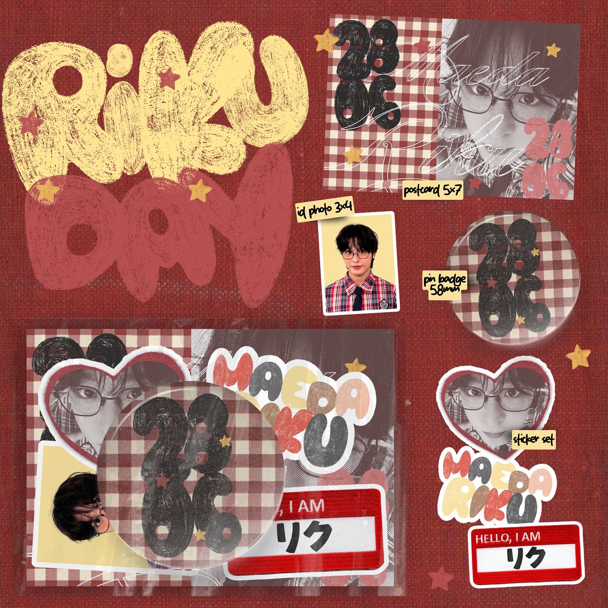 MAEDA RIKU BIRTHDAY KIT
ONLINE CLAIM 📮
by <a href="/kurejiguriku/">ui</a>

how to claim:
. rt and like this tweet
. wajib tulis uname x di note
. wishzen only
. set Rp. 2806 (no refund) 
. tag me if you get
. do not sell or throw it away

link: id.shp.ee/Lf2BhDs
⏰ 1 juli 2025, 20:30 WIB