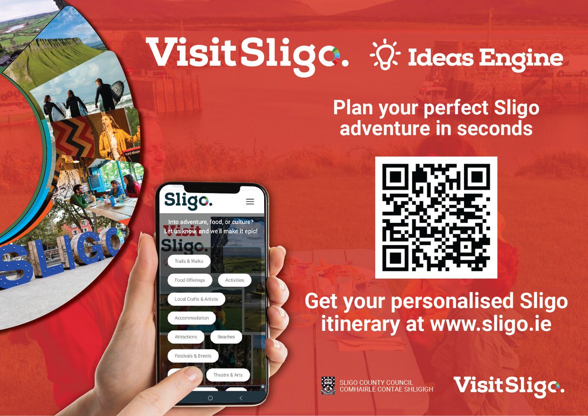 sligoparkhotel's tweet image. Visit @Sligo has just launched the Ideas Engine; Ireland’s first AI-powered itinerary builder 🎉 Plan your perfect Sligo trip in seconds, tailored to your interests!
 
Get inspired 👉 sligo.ie
 
#SligoParkHotel #IdeasEngine