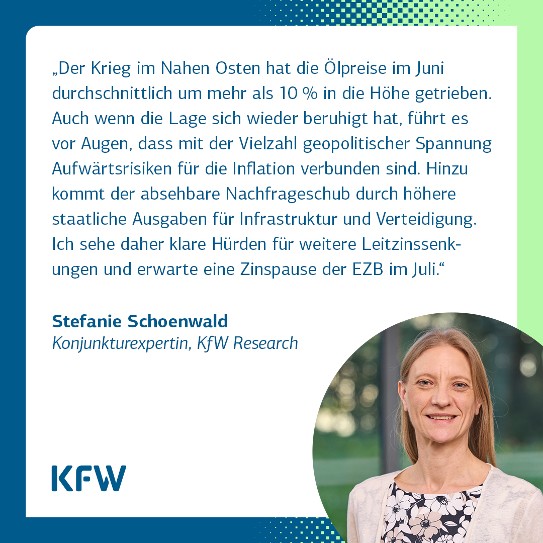KfW Research (@kfw_research) on Twitter photo Die #Inflation in der #Eurozone pendelt sich erstmal um den Zielwert ein. Die #Energiepreise dämpften den Verbraucherpreisanstieg aber weniger als noch im Vormonat. <a href="/KfW/">KfW Bankengruppe</a> kfw.de/%C3%9Cber-die-… Die #Inflation in der #Eurozone pendelt sich erstmal um den Zielwert ein. Die #Energiepreise dämpften den Verbraucherpreisanstieg aber weniger als noch im Vormonat. <a href="/KfW/">KfW Bankengruppe</a> kfw.de/%C3%9Cber-die-…