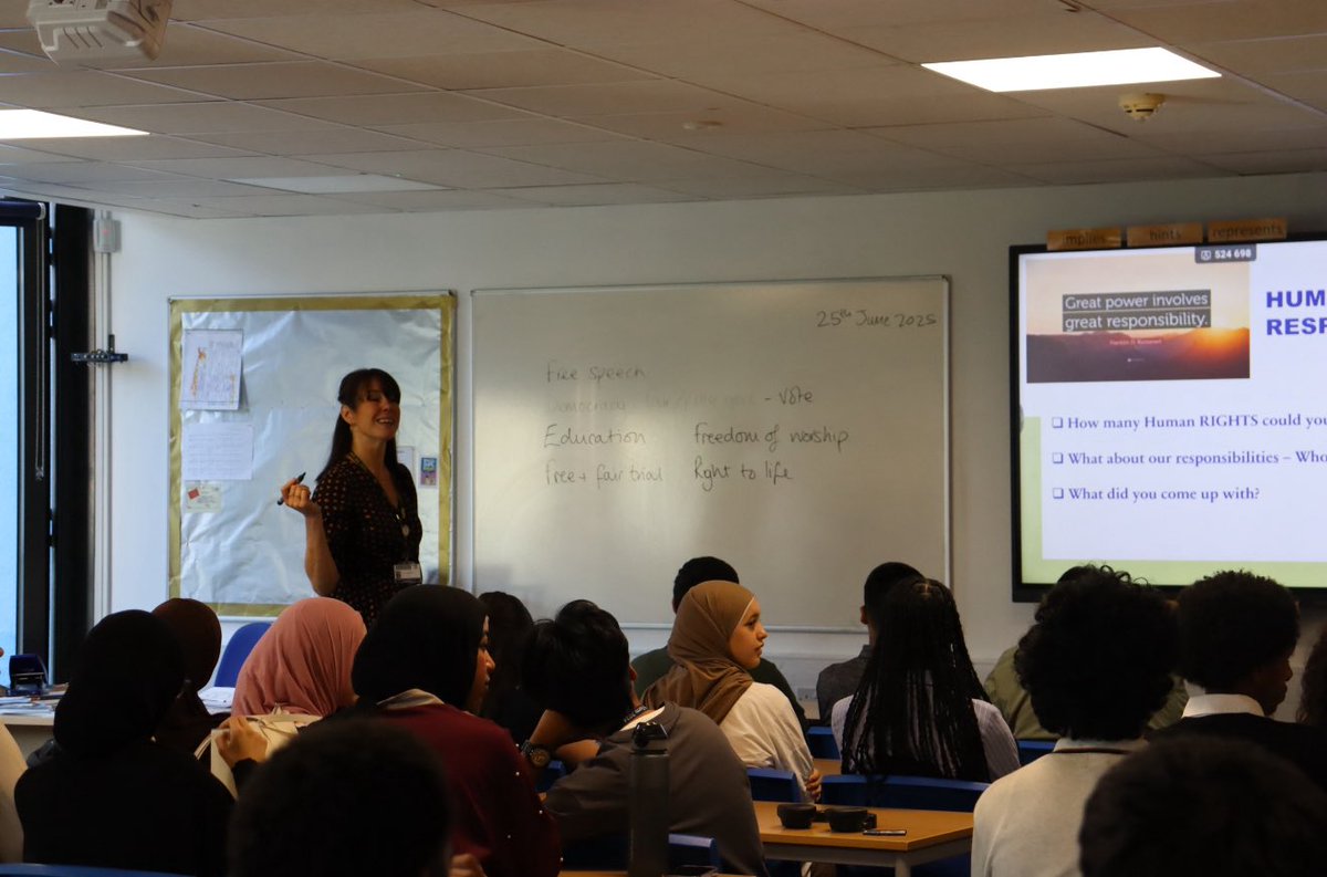 🎓👏 Year 12 wrapped up It’s My Future week on Fri 27th with powerful discussions, respectful debates &amp; teamwork! 💬🤝 Focused on Rights &amp; Responsibilities, students explored key global topics through the lens of UNICEF’s Rights Respecting Schools 🌍⚖️