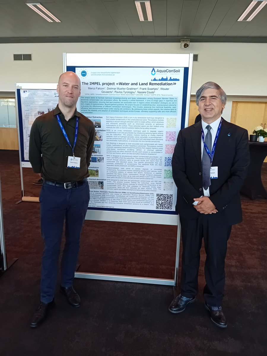 The IMPEL Water and Land Remediation Project participated  AquaConSoil 2025 Conference, a key event for soil and water management experts across Europe.👇
impel.eu/en/news/impel-…
