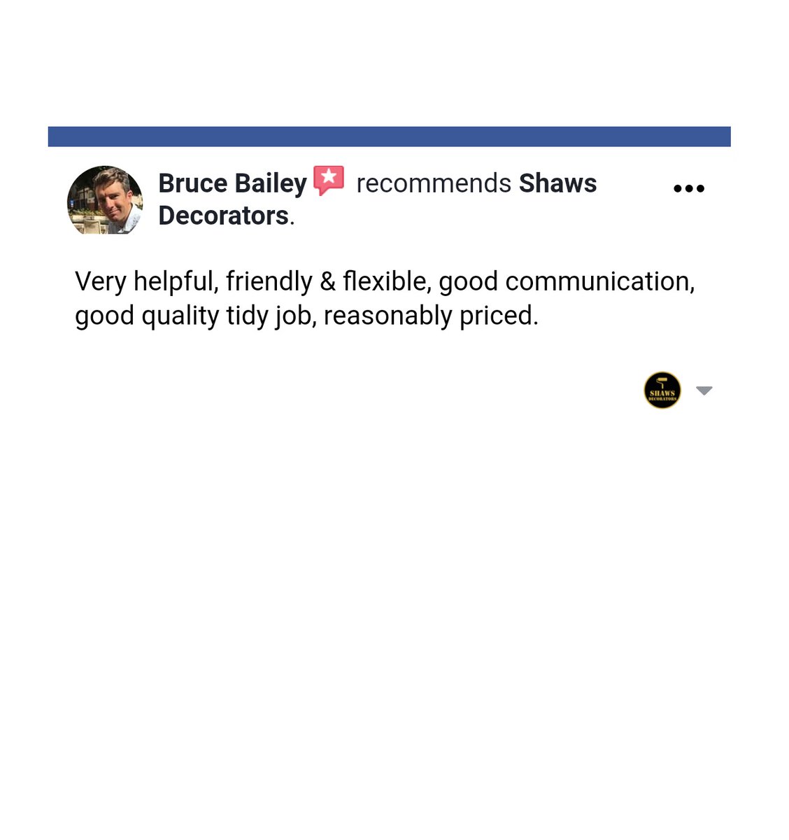 ShawsDecorators's tweet photo. #FacebookReview @ShawsDecorators 

-----

Find us on Facebook - https://t.co/ltHNjsy1eQ

-----

Contact Wes for a free quote on 07758868348 https://t.co/0CuqLtMFE3