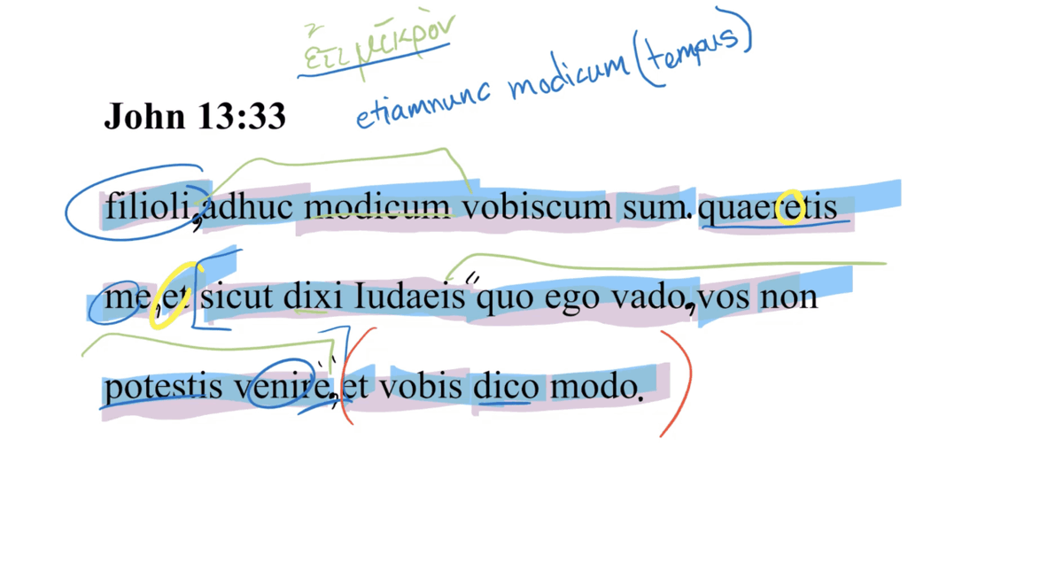 Today's Latin Vulgate Video: John 13:33 Latin Vulgate ow.ly/WSGW106eqkz