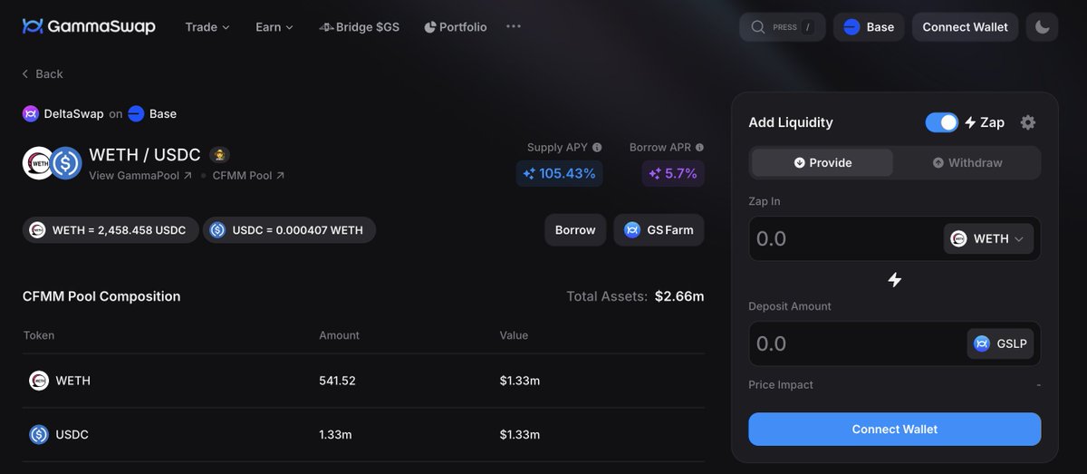 Jones⚡️💪🏻 (@cryptojonesrc) on Twitter photo GammaSwap is launching an incentive program to build liquidity for its yield token launch.
You can now earn 105% APY on WETH/USDC without Impermanent Loss!
It's time to enjoy summer while earning money with <a href="/GammaSwapLabs/">GammaSwap 👽</a>. GammaSwap is launching an incentive program to build liquidity for its yield token launch.
You can now earn 105% APY on WETH/USDC without Impermanent Loss!
It's time to enjoy summer while earning money with <a href="/GammaSwapLabs/">GammaSwap 👽</a>.