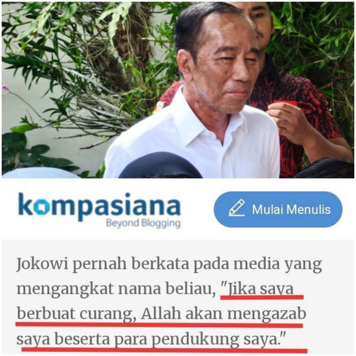 FENDIGUCCI3's tweet photo. @iohannkusdy @cobeh2022 @DokterTifa Itu video lama 
Skrg sdh bln juli .
Batang hidung jokowi ngk muncul lagi
Mkìn makin parah sakitnya https://t.co/XMhlXYebcE