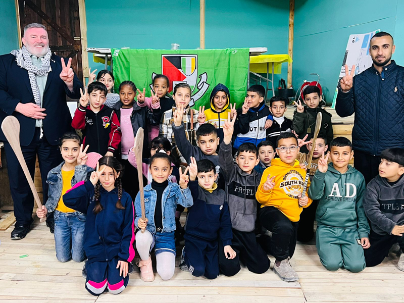 VIEWdigital's tweet image. GAA Palestine’s whistle-stop tour of Ireland to include visits to Croke Park, Belfast and Derry – viewdigital.org/gaa-palestines… - @officialgaa @UlsterGAA @TyroneGAALive @Doiregaa
