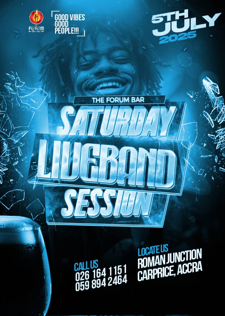 This Saturday at the Forum Bar &amp; Grill (<a href="/TheFORUM12/">The FORUM (Bar & Grill)</a>)

Come, let's have fun with Forum Live Band Session 

The Forum Bar and Grill is a serene atmosphere for you every weekend.

Please repost, thanks.
🎼🎸🎺💃🏾🕺🏾🍻🥂🍺