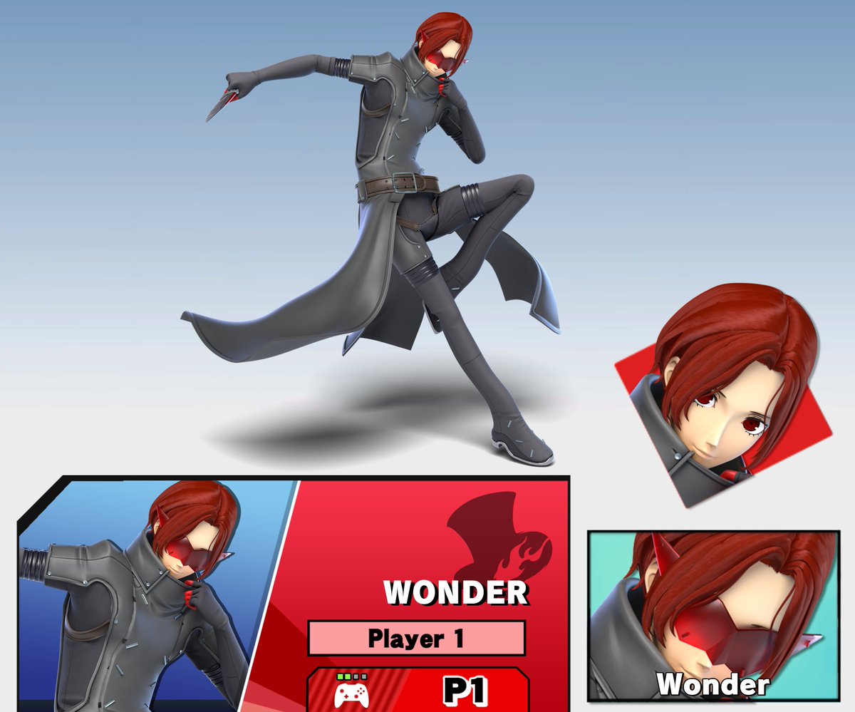 UnbecomingA's tweet image. Celebrating P5X&apos;s global release, it&apos;s Wonder in a Smash Ultimate render! Been enjoying the game a lot, and I thought this would be a fairly easy render to make, and I&apos;m happy with the result!
#SmashUltimate #Persona5ThePhantomX #Persona5 #Wonder 
[4K render download below]