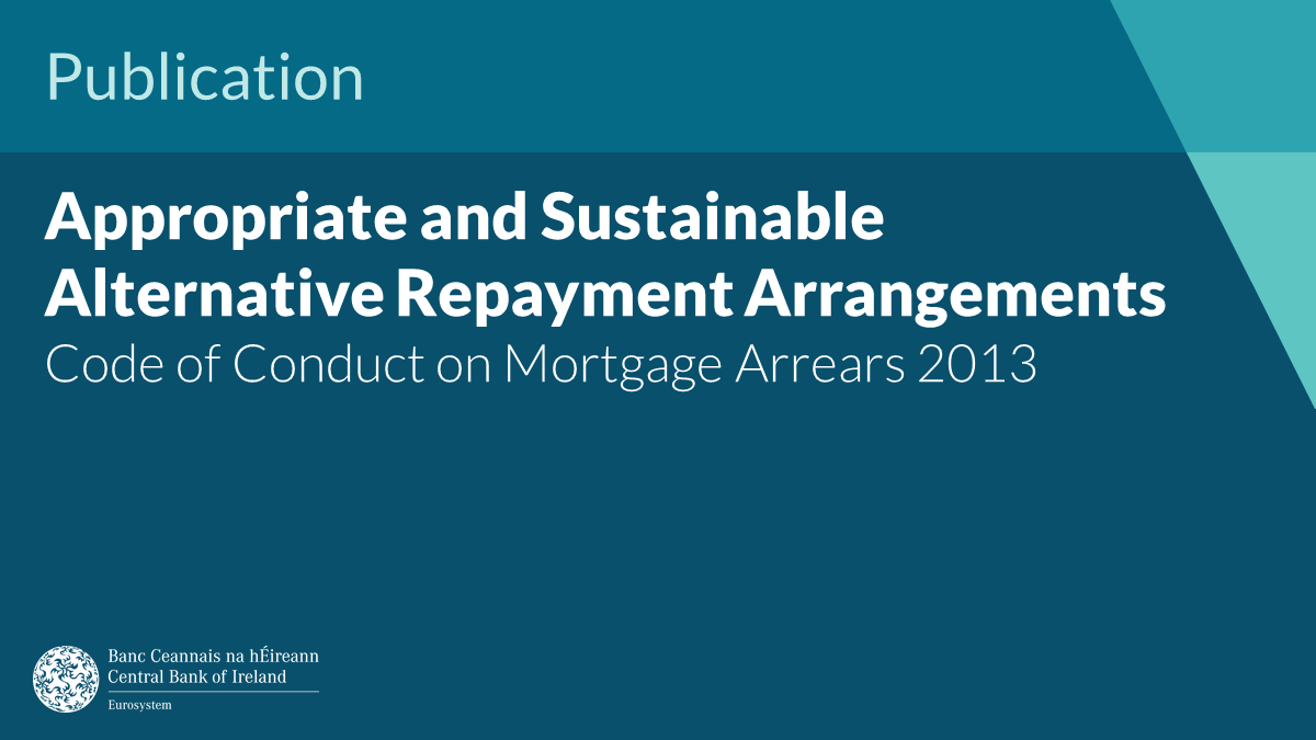 Central Bank of Ireland continues to enhance protections for borrowers in mortgage arrears, and the rules around what firms must do to support them. Find out more centralbank.ie/consumer-hub/e…