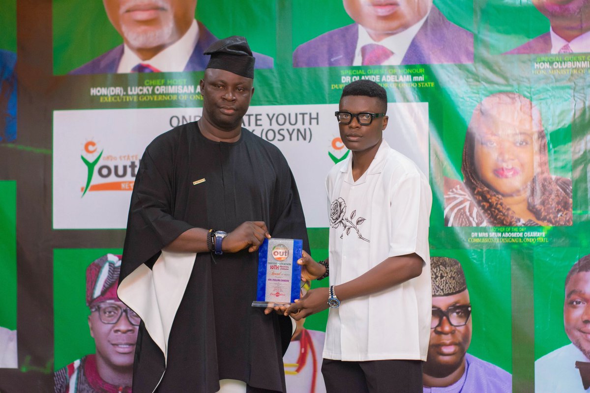 Ondo State Youths are ready. 💪

Last week, I had the honour of being part of the Ondo State Youth Network - OSYN 10th Anniversary — a powerful three-day celebration that echoed across the state and beyond, with national coverage and the presence of the Deputy Governor