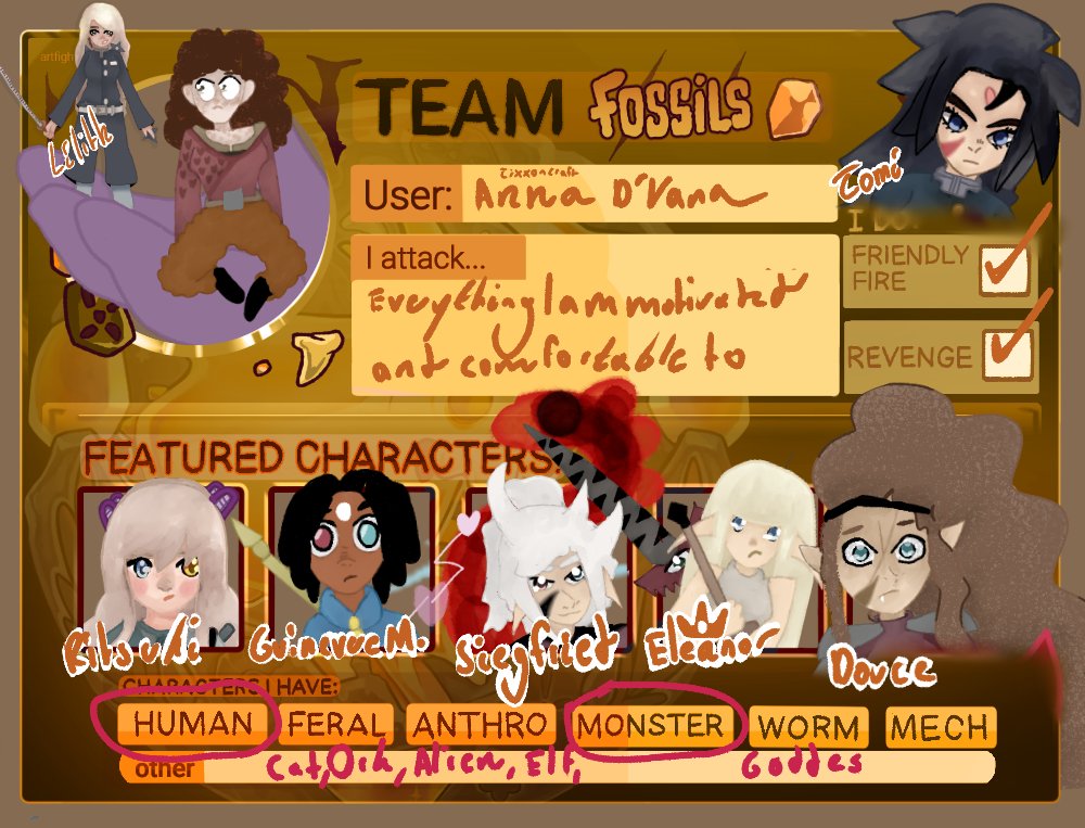 Art fight will start in 7 hours, so here's my link and Team Card!
artfight.net/~Anna-DVana