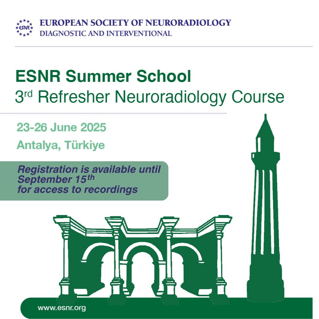 ESNRad's tweet image. 📢 ESNR Summer School 2025 Recordings Are Now Available!
Missed the live sessions? 🎥 All session recordings from the ESNR Summer School 2025 in Antalya are now accessible for new registrants!
👉 Register now: esnr.org/event-details/…