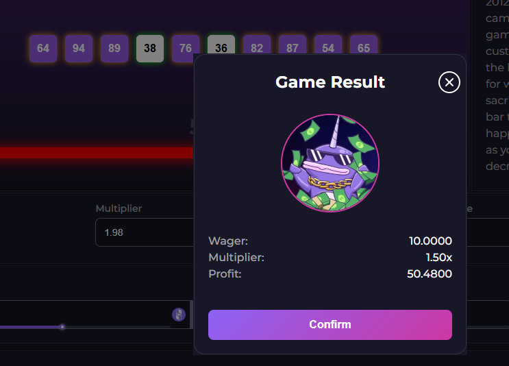 <a href="/Narwhal_Finance/">Narwhal Finance ♓</a> just a normal dice play.