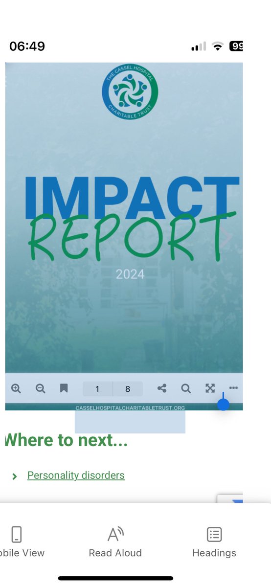Check out our @casselhosptrust 2024 Impact Report. Read what patients say.”The CHCT funded activities help improve our wellbeing, confidence, and skills outside the clinical setting, preparing  us for life after The Cassel.”

casselhospitalcharitabletrust.org/about-us/impac…