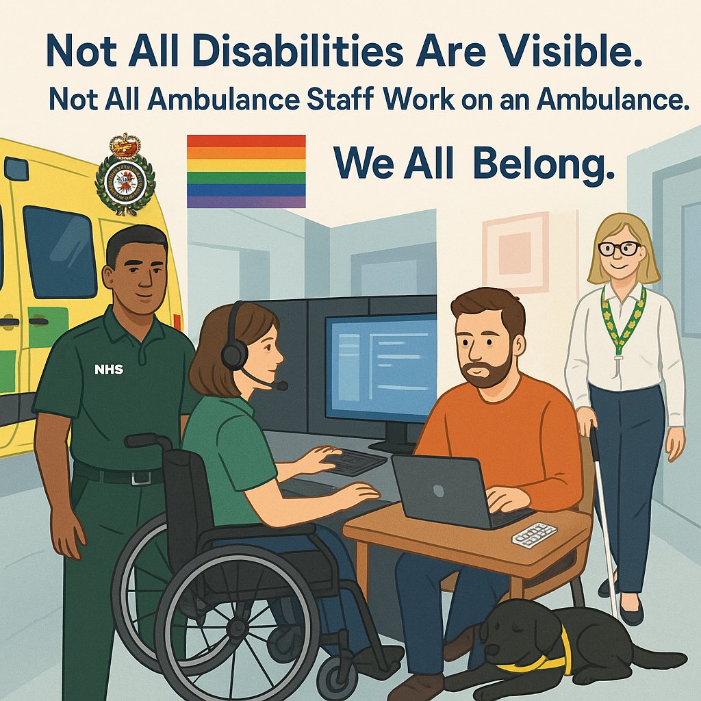 📣 This #DisabilityPrideMonth, we honour every disabled person across UK ambulance services, seen or unseen, on the road or behind the scenes.

We are everywhere, driven by pride and purpose.

#NADN stands for visibility, inclusion &amp; equity, all year round. 💚

#WeSeeYou #NHS