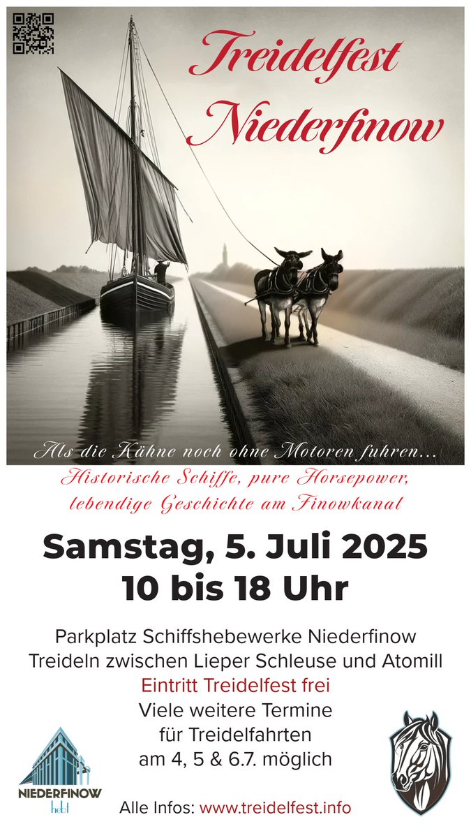 Zum 2. Mal feiern wir in #Niederfinow wieder einen  Living-History-Event der Extraklasse. Kommt vorbei! #Treidelfest  schiffshebewerk-niederfinow.com/treidelfest/