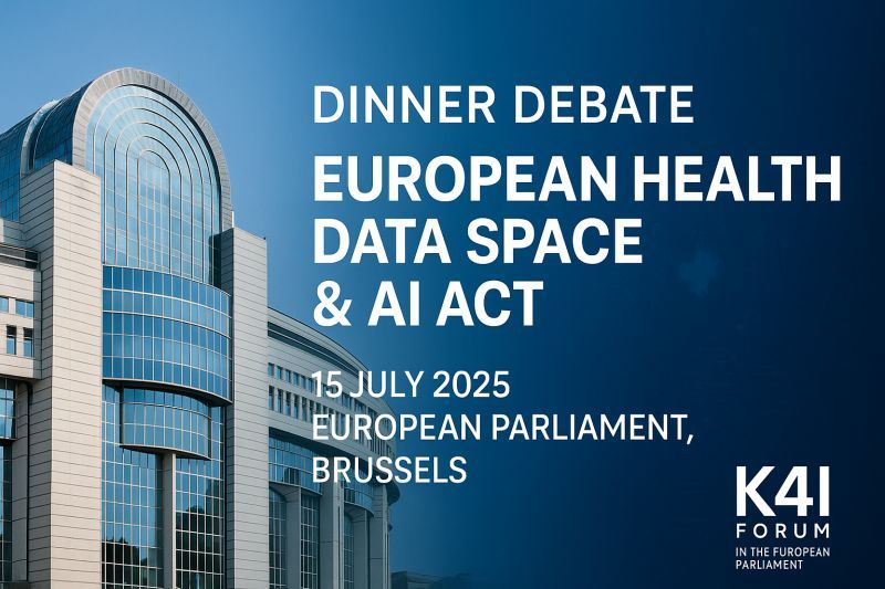🏛️ Join us in Brussels for a Dinner Debate on the #EHDS &amp; #AIAct
📅 15 July 2025 | 🏛️ European Parliament
Explore how AI &amp; data will shape the future of healthcare in Europe.
#DigitalHealth #HealthTech #K4IForum
bit.ly/4kmHAWu
