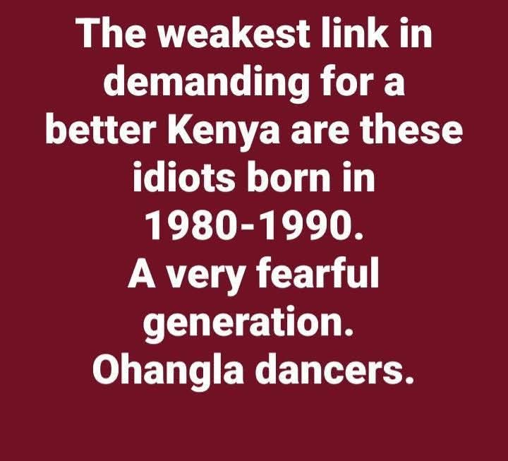 Millennials were just chilling and worrying for themselves then....