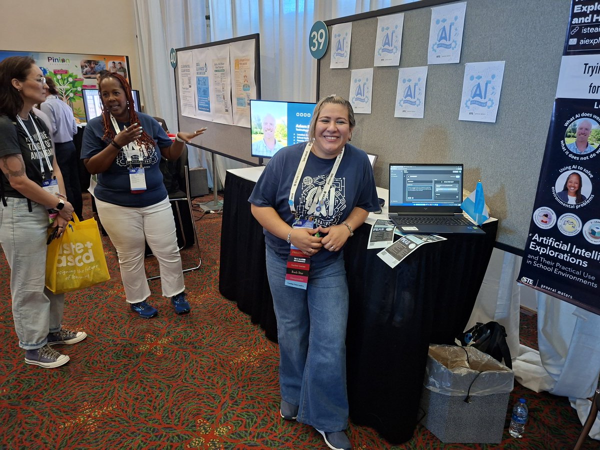 betzydbo's tweet photo. Qué emoción presentar en #ISTELive25, compartiendo cómo mis estudiantes crean con #IA en el aula, gracias a ISTE AI Explorations y General Motors. ¡Inspirada por Mark Gerl, Brandie Wright con el apoyo de Nancye Blair Black! #SanAntonio #gemini #PEASframework #AIagent https://t.co/ff0dsOhZUe
