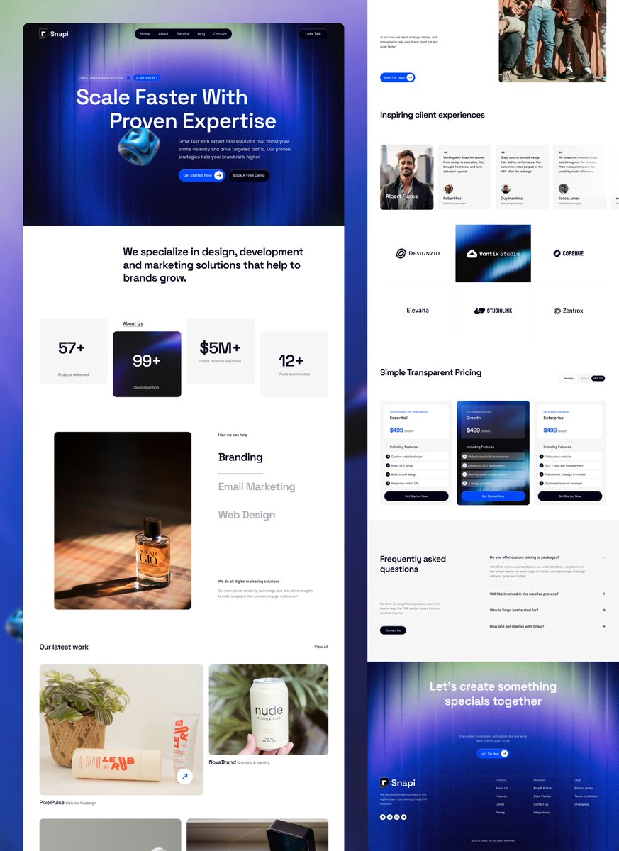 Tanjim38's tweet image. Agency website landing page.